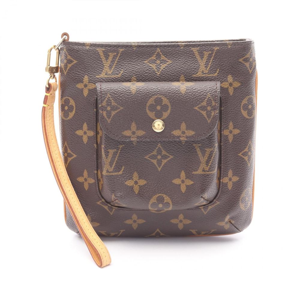 Pre-owned Louis Vuitton Partition Brown Pouch